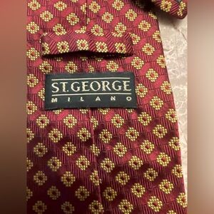 St.George Milano Red and Gold Tie
